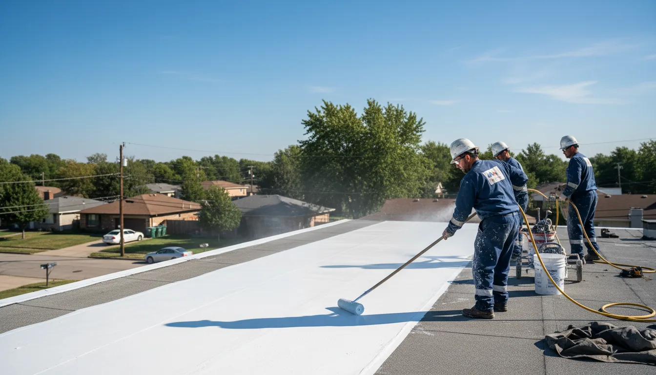 Commercial roof coating in Hingham, MA near me
